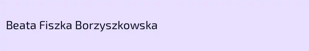 Beata Fiszka Borzyszkowska